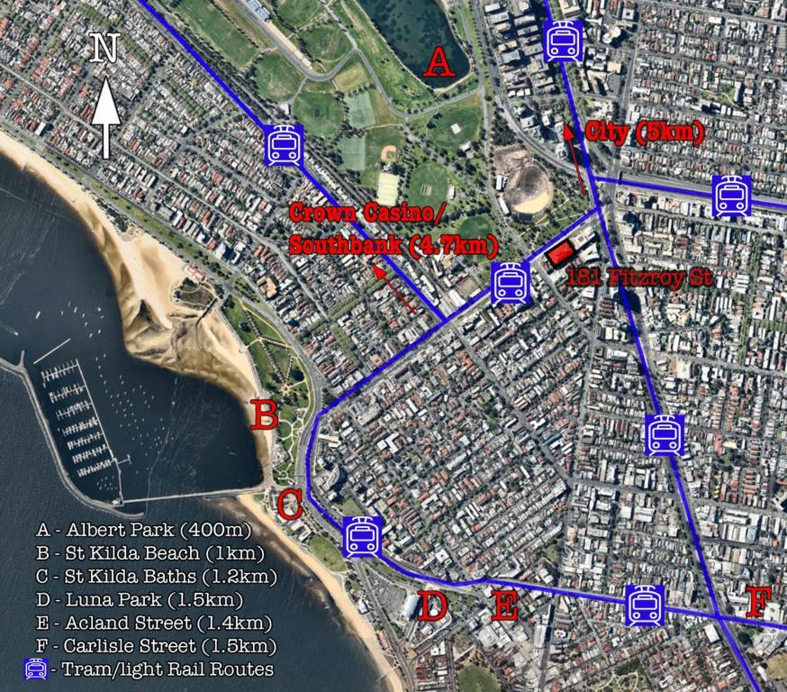 דירות מלבורן ☆ Heart Of St Kilda ☆ Infinity Pool+Parking+Wifi מראה חיצוני תמונה